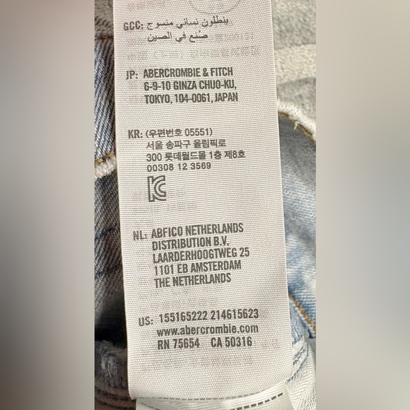 Abercrombie & Fitch The Skinny High-Rise Jeans | Size 29 / 8 | Light Wash - Picture 8 of 9